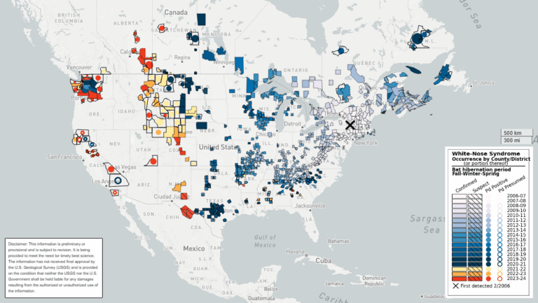 White-Nose Syndrome arrives on the West Coast