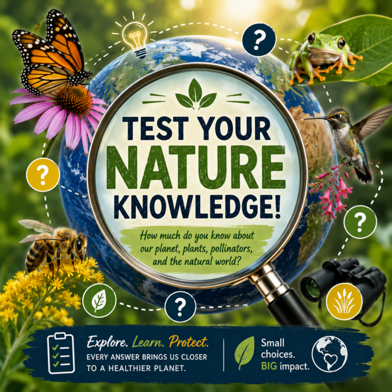 🌎🔎 TEST YOUR NATURE KNOWLEDGE! 🌿🐝