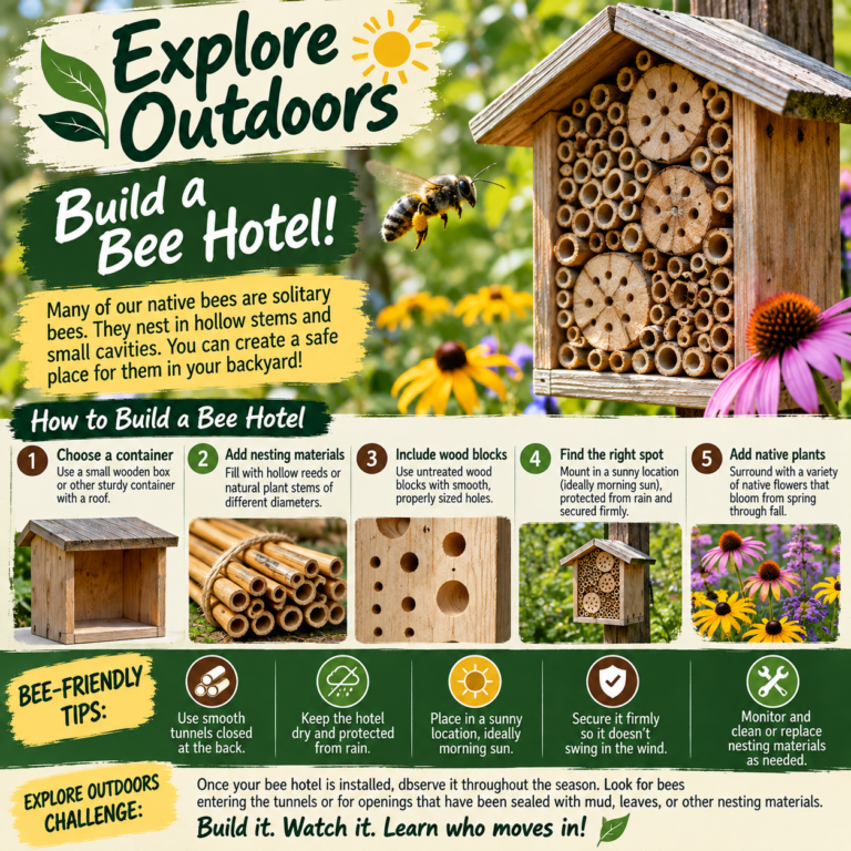 🐝🏡 Explore Outdoors: Build a Bee Hotel! 🌿