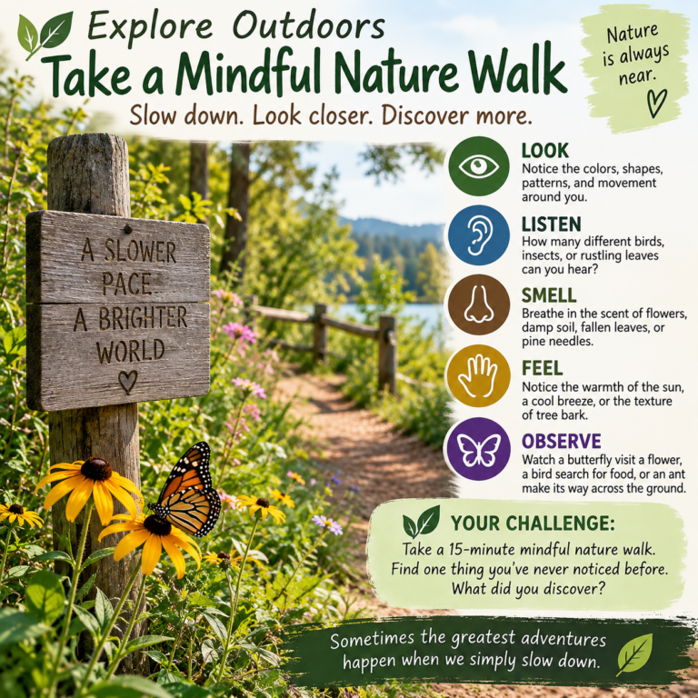 🌿 Explore Outdoors: Take a Mindful Nature Walk 🌿